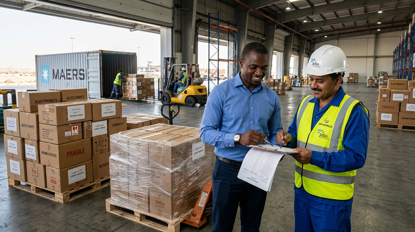 Break-bulk mixed cargo consolidation in Dubai for African SME importers